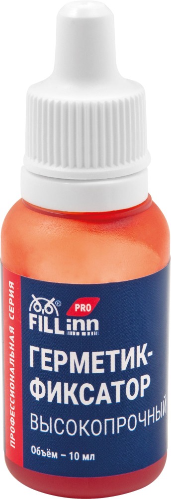 FILL inn FLP321 Герметик-фиксатор высокопрочный (неразъёмный красный), 10 мл FLP321