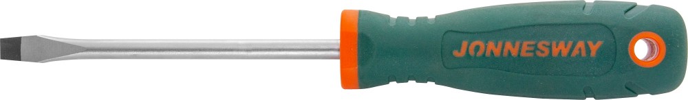 Jonnesway D77S6100 Отвертка стержневая шлицевая ANTI-SLIP GRIP, SL6.5х100 мм D77S6100