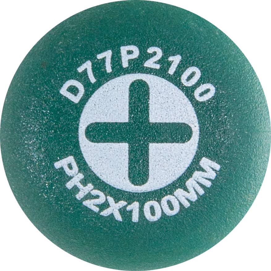 Jonnesway D77P2100 Отвертка стержневая крестовая ANTI-SLIP GRIP, PH2х100 мм D77P2100