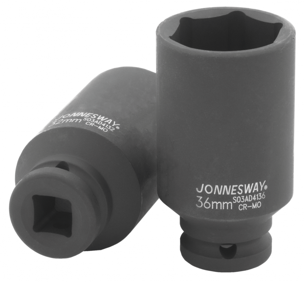 Jonnesway S03AD4136 Головка торцевая ударная глубокая 1/2"DR, 36 мм S03AD4136