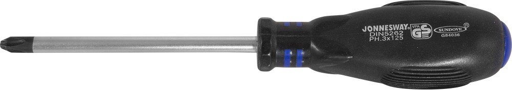 Jonnesway D03P3150 Отвертка стержневая крестовая HERCULES, PH3х150 мм D03P3150