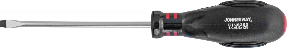 Jonnesway D03S5125 Отвертка стержневая шлицевая HERCULES, SL5.5х125 мм D03S5125