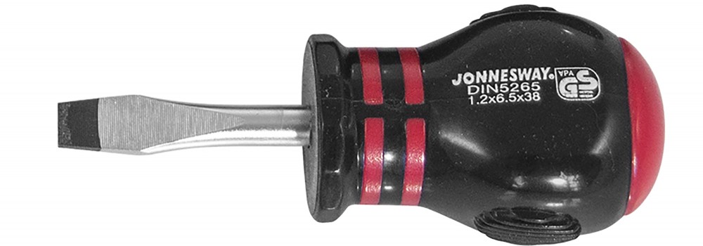 Jonnesway D03S638 Отвертка стержневая шлицевая HERCULES, SL6.5х38 мм D03S638