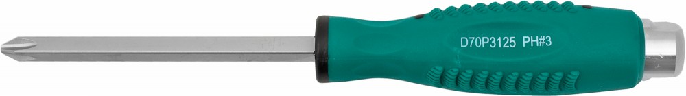 Jonnesway D70P3125 Отвертка стержневая крестовая, ударная, силовая под ключ, PH3х125 D70P3125