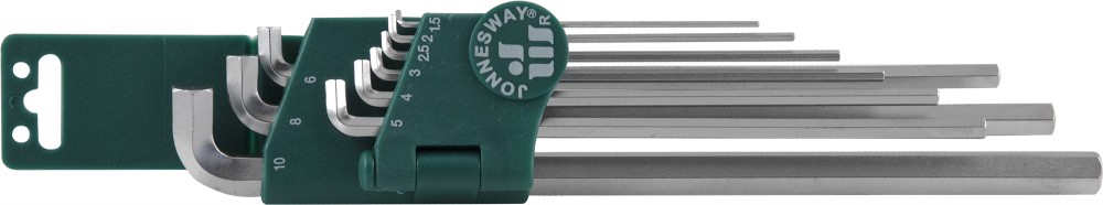 Jonnesway H03SS109S Набор ключей торцевых шестигранных для труднодоступных мест, 9 предметов H03SS109S
