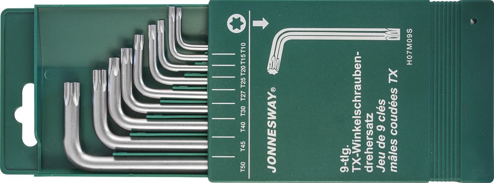 Jonnesway H07M09S Комплект угловых ключей "TORX" H07M09S