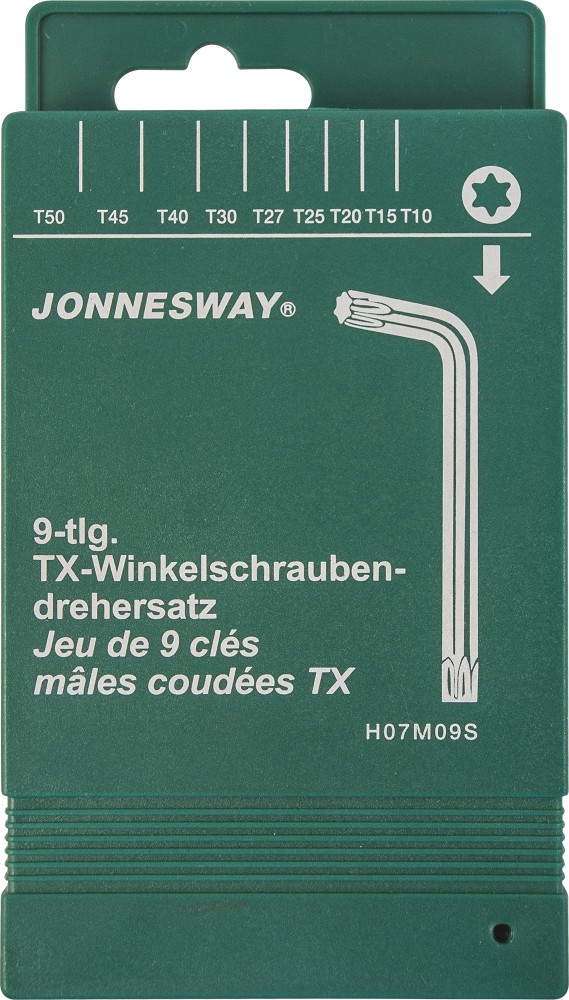 Jonnesway H07M09S Комплект угловых ключей "TORX" H07M09S