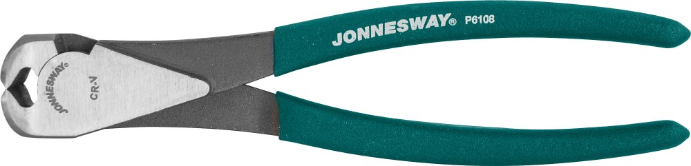 Jonnesway P6108 Кусачки торцевые с ПВХ рукоятками, 200 мм P6108