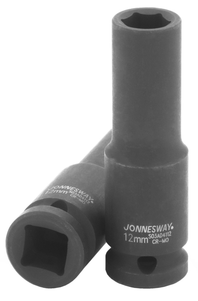 Jonnesway S03AD4112 Головка торцевая ударная глубокая 1/2"DR, 12 мм S03AD4112