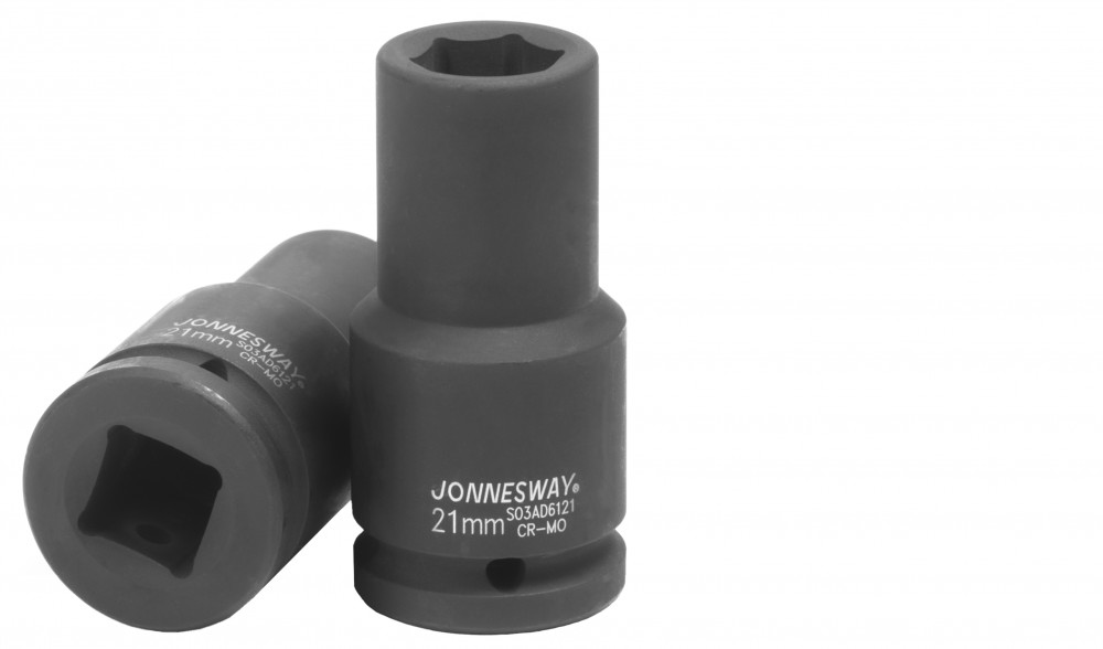 Jonnesway S03AD6121 Головка торцевая ударная глубокая 3/4"DR, 21 мм S03AD6121
