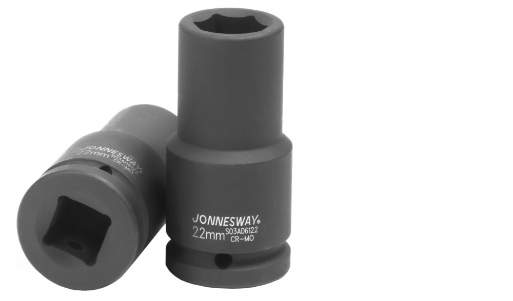Jonnesway S03AD6122 Головка торцевая ударная глубокая 3/4"DR, 22 мм S03AD6122