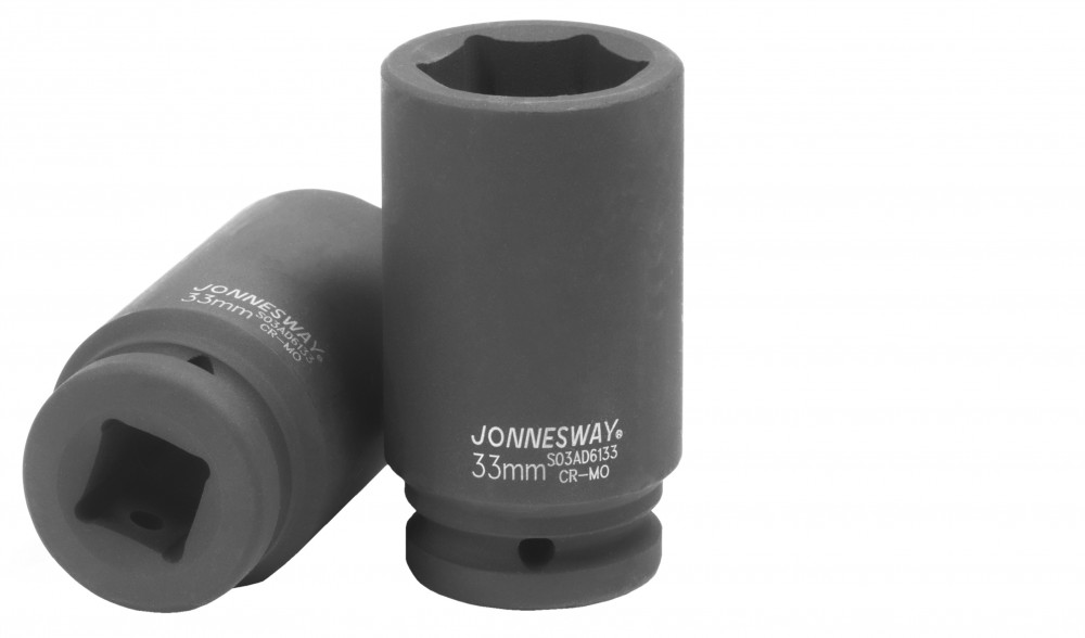 Jonnesway S03AD6133 Головка торцевая ударная глубокая 3/4"DR, 33 мм S03AD6133