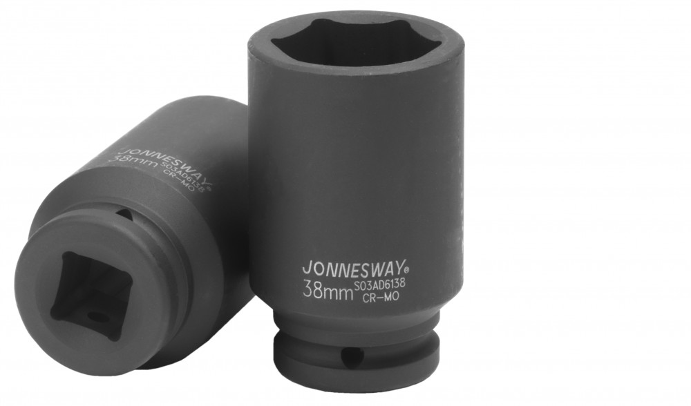 Jonnesway S03AD6138 Головка торцевая ударная глубокая 3/4"DR, 38 мм S03AD6138