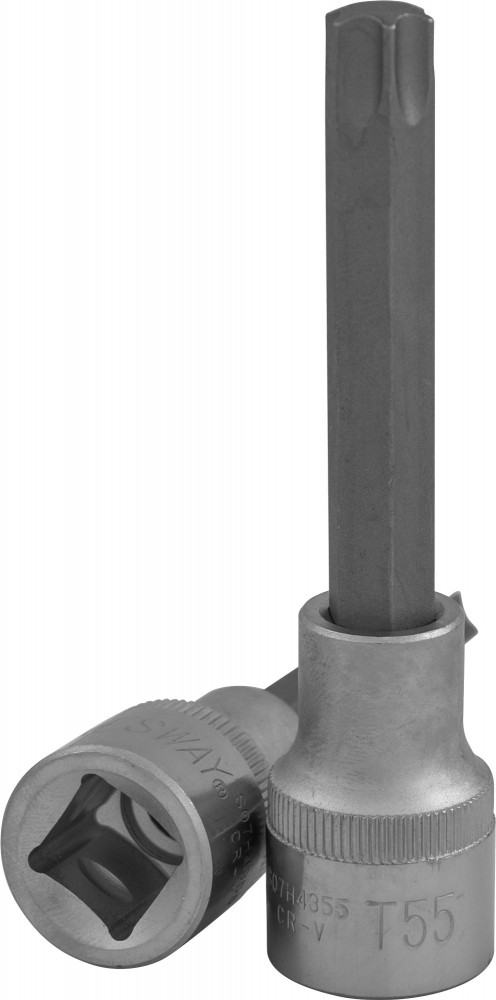 Jonnesway S07H4355 Насадка торцевая 1/2"DR с вставкой-битой TORX®, T55, 100 мм S07H4355