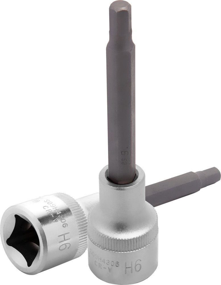 Jonnesway S09H4306 Насадка торцевая 1/2"DR с вставкой-битой шестигранной, H6, 100 мм S09H4306