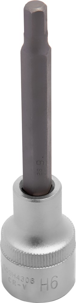 Jonnesway S09H4306 Насадка торцевая 1/2"DR с вставкой-битой шестигранной, H6, 100 мм S09H4306