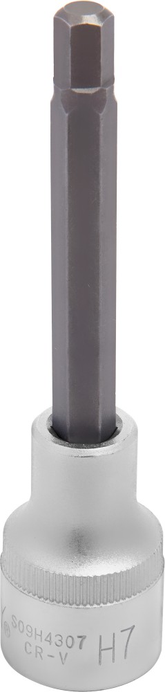 Jonnesway S09H4307 Насадка торцевая 1/2"DR с вставкой-битой шестигранной, H7, 100 мм S09H4307