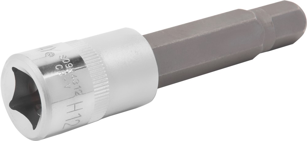 Jonnesway S09H4312 Насадка торцевая 1/2"DR с вставкой-битой шестигранной, H12, 100 мм S09H4312