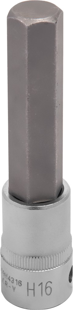 Jonnesway S09H4316 Насадка торцевая 1/2"DR с вставкой-битой шестигранной, H16, 100 мм S09H4316