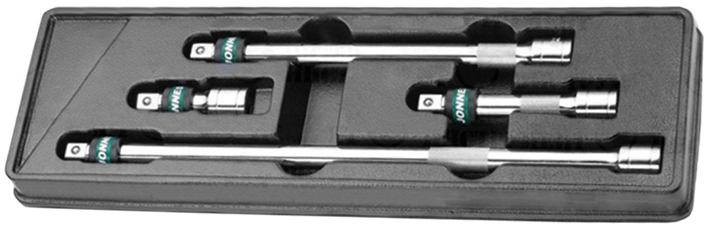 Jonnesway S60H4304S Набор удлинителей 1/2"DR с фиксатором, 75-375 мм, 4 предмета S60H4304S