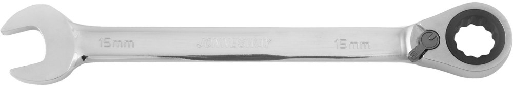 Jonnesway W60115 Ключ гаечный комбинированный трещоточный с реверсом, 15 мм W60115