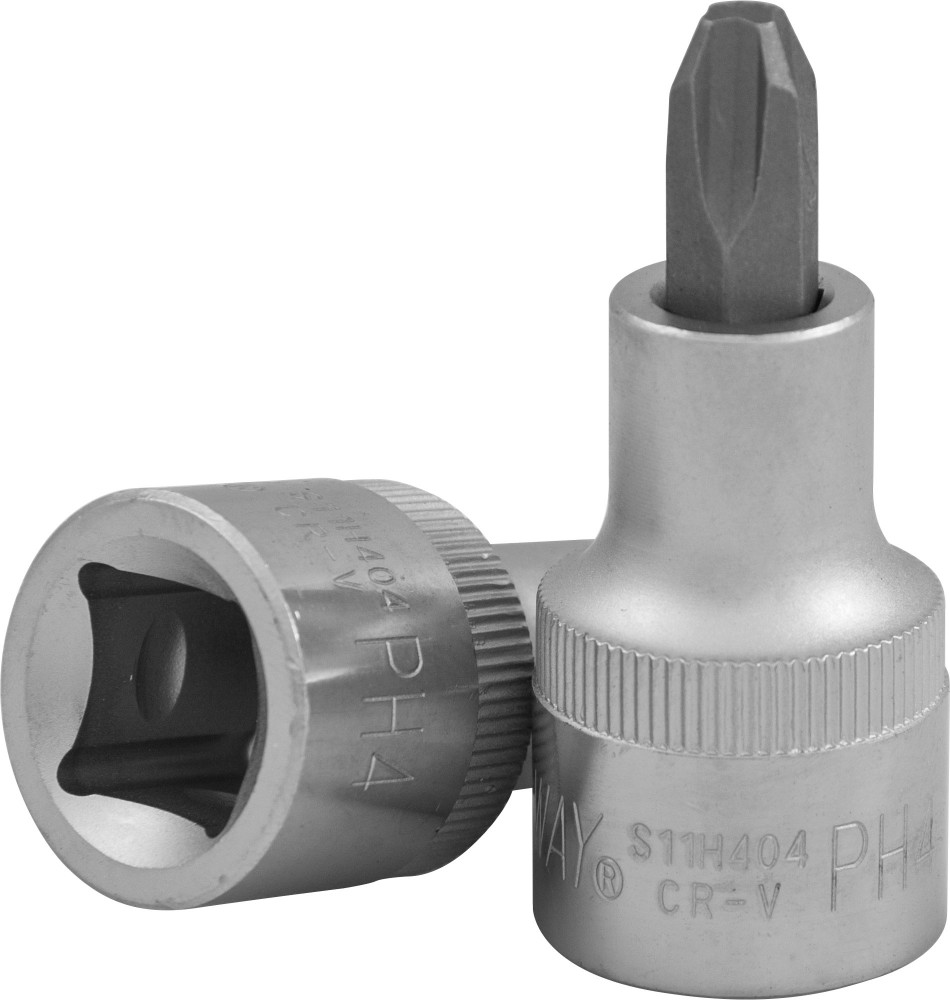 Jonnesway S11H304 Насадка торцевая 3/8"DR с вставкой-битой крестовой, РН4, 48 мм S11H304