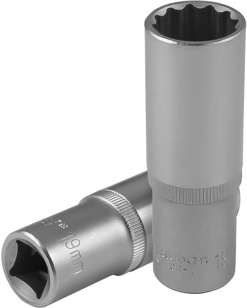 Jonnesway S04HD4719 Головка торцевая глубокая 12-гранная 1/2"DR, 19 мм S04HD4719
