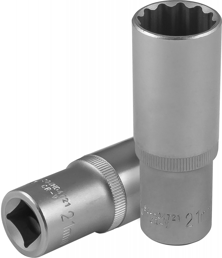 Jonnesway S04HD4721 Головка торцевая глубокая 12-гранная 1/2"DR, 21 мм S04HD4721