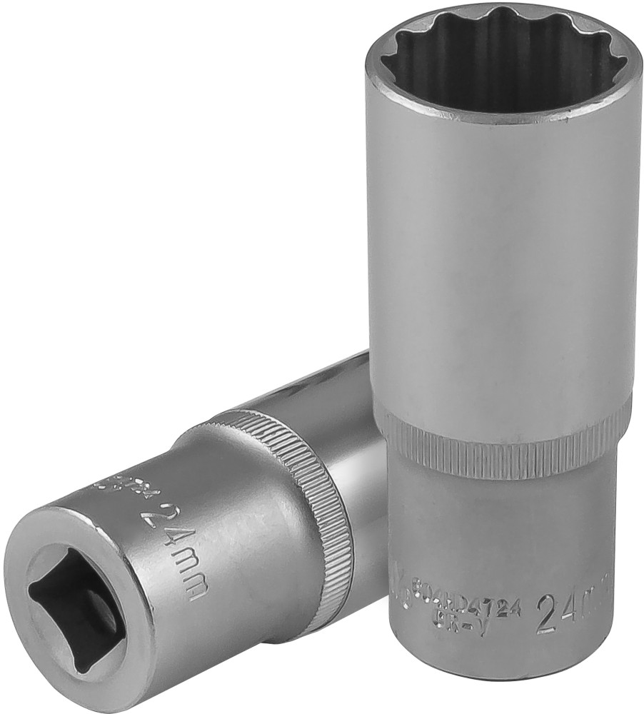 Jonnesway S04HD4724 Головка торцевая глубокая 12-гранная 1/2"DR, 24 мм S04HD4724