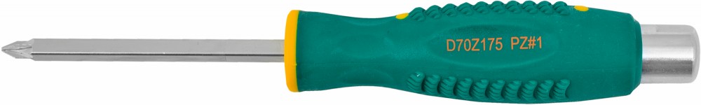 Jonnesway D70Z175 Отвертка стержневая POZIDRIV® , ударная, силовая под ключ, PZ1x75 D70Z175