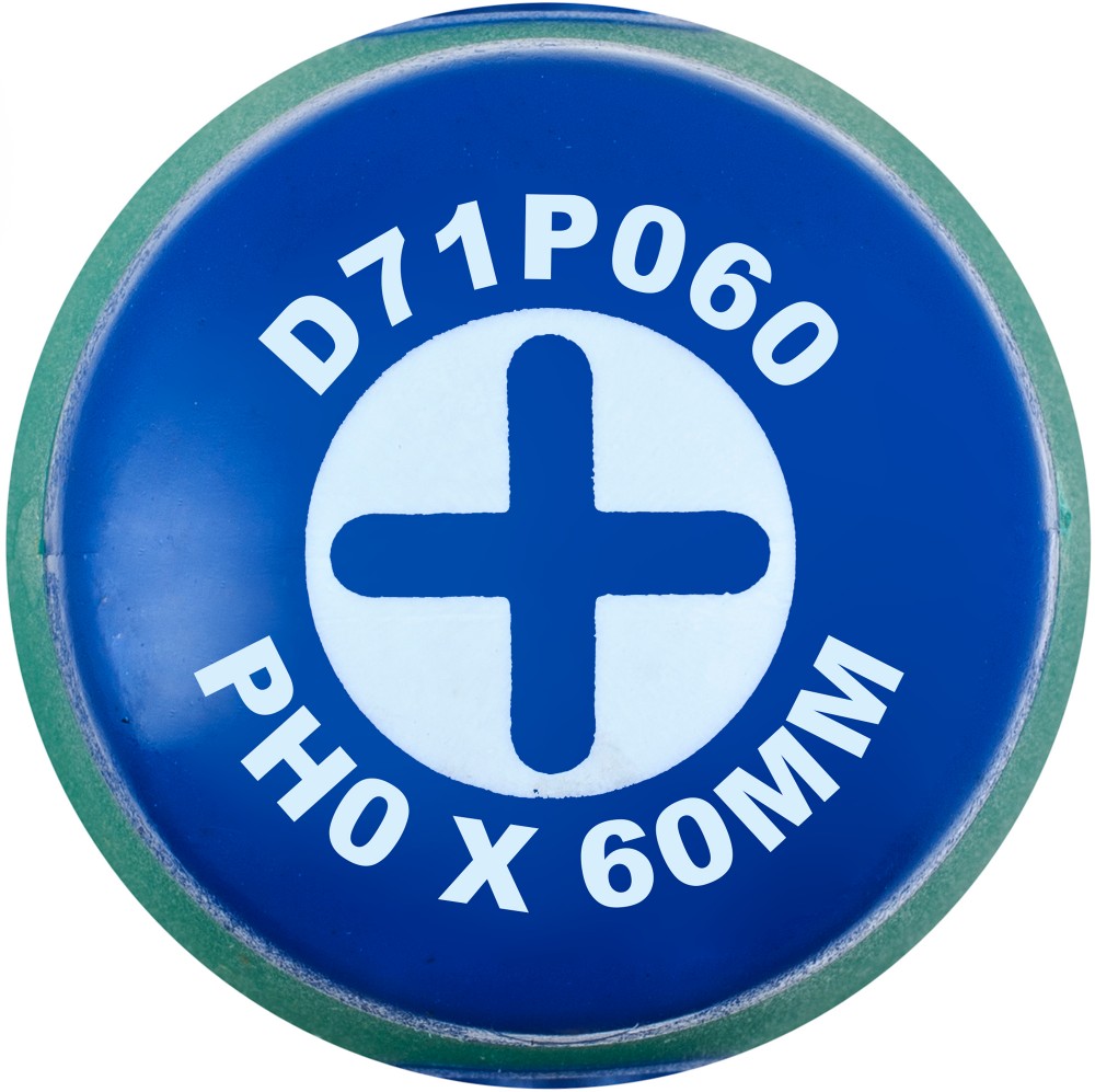 Jonnesway D71P060 Отвертка стержневая крестовая ANTI-SLIP GRIP, PH0x60 мм D71P060