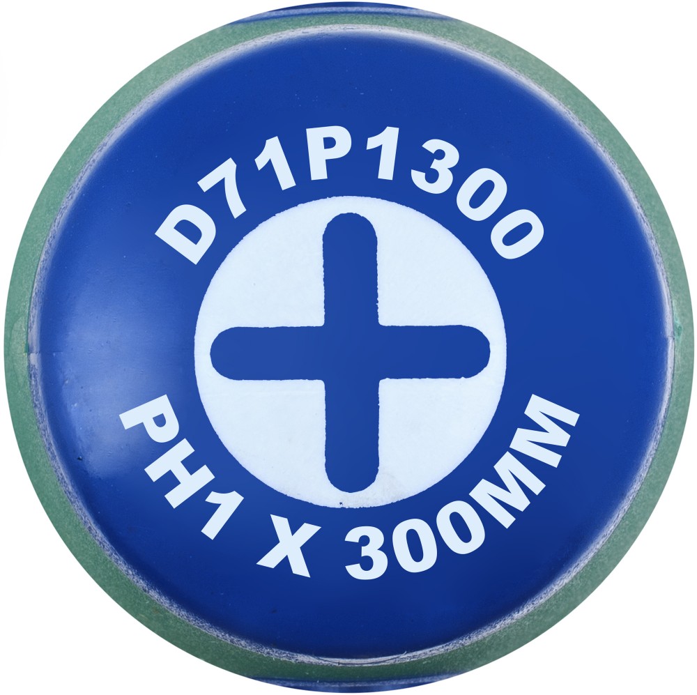 Jonnesway D71P1300 Отвертка стержневая крестовая ANTI-SLIP GRIP, PH1x300 мм D71P1300