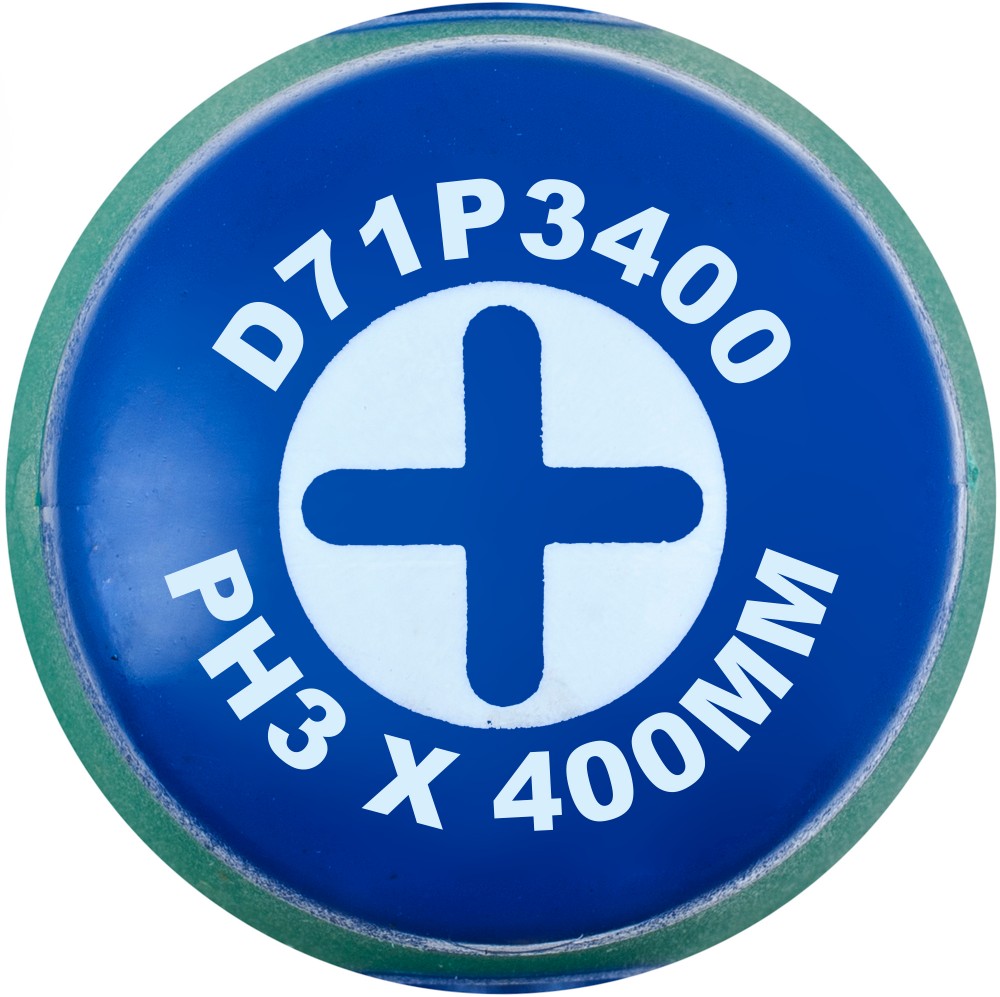 Jonnesway D71P3400 Отвертка стержневая крестовая ANTI-SLIP GRIP, PH3x400 мм D71P3400