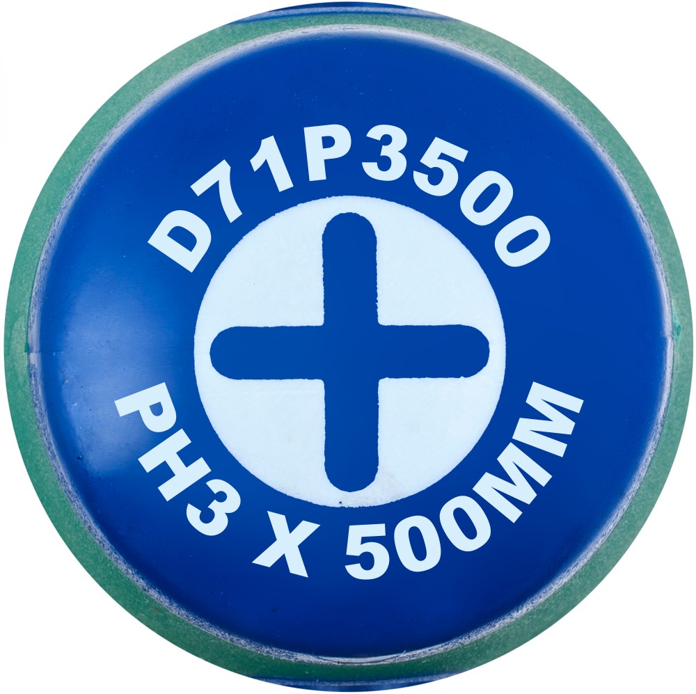 Jonnesway D71P3500 Отвертка стержневая крестовая ANTI-SLIP GRIP, PH3x500 мм D71P3500
