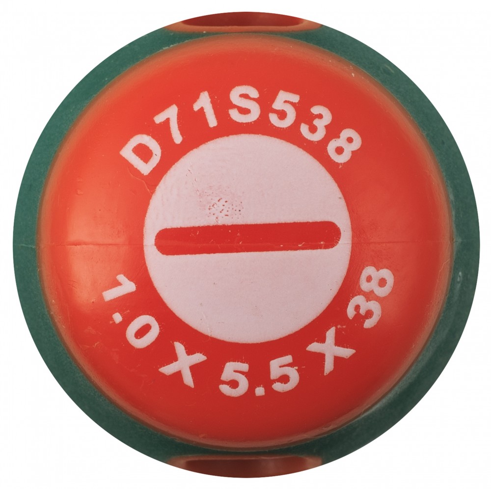Jonnesway D71S538 Отвертка стержневая шлицевая ANTI-SLIP GRIP, SL5.5х38 мм D71S538