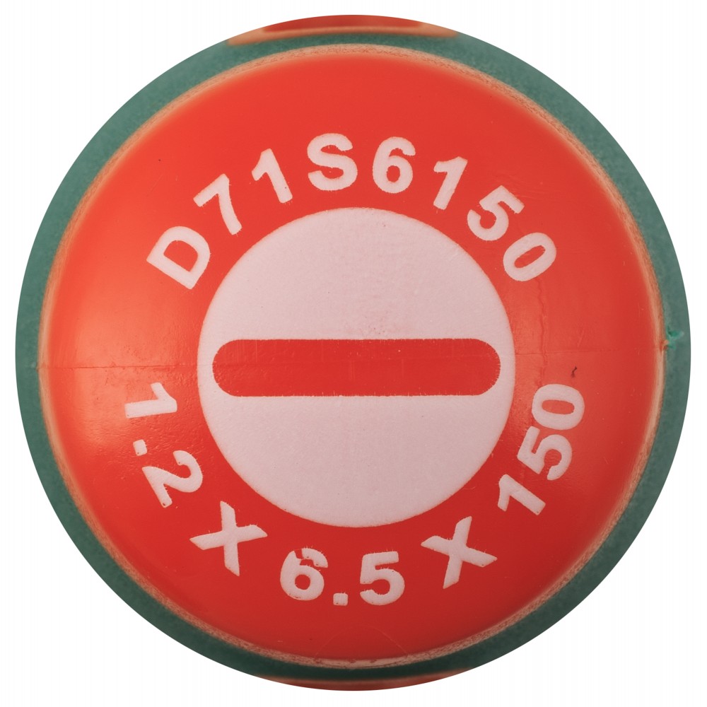 Jonnesway D71S6150 Отвертка стержневая шлицевая ANTI-SLIP GRIP, SL6.5х150 мм D71S6150