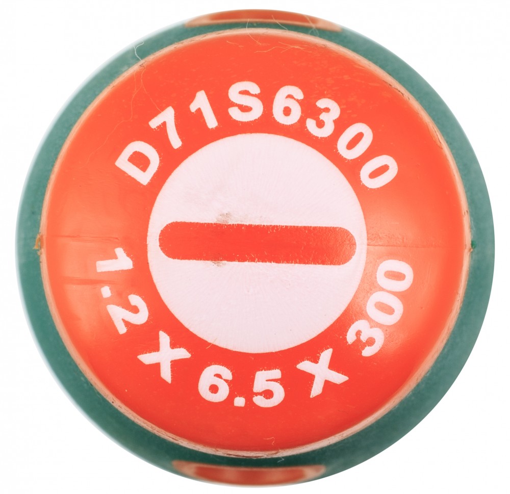 Jonnesway D71S6300 Отвертка стержневая шлицевая ANTI-SLIP GRIP, SL6.5х300 мм D71S6300