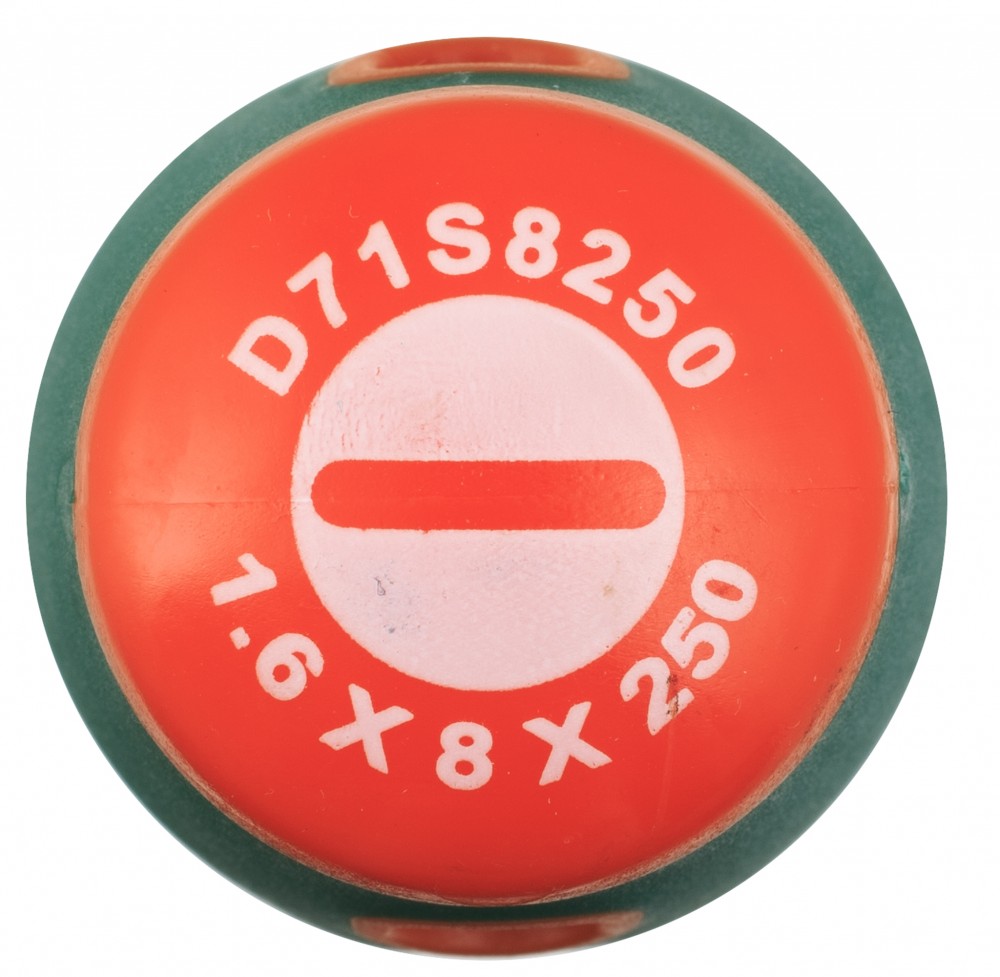 Jonnesway D71S8250 Отвертка стержневая шлицевая ANTI-SLIP GRIP, SL8.0х250 мм D71S8250