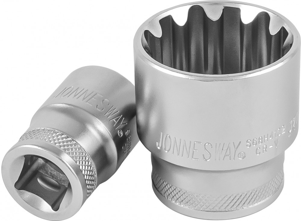 Jonnesway S68H3119 Головка торцевая SUPER TECH 3/8"DR, 19 мм,3/4",E24 S68H3119