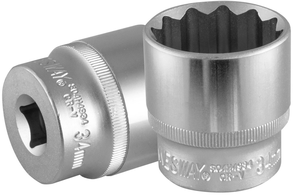 Jonnesway S04H4934 Головка торцевая 12-гранная 1/2"DR, 34 мм S04H4934