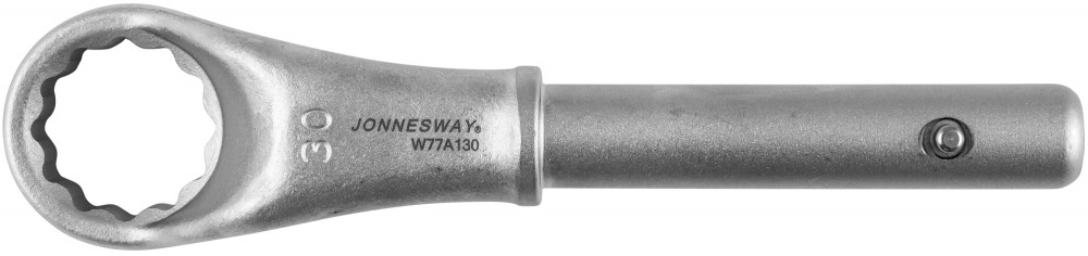 Jonnesway W77A130 Ключ накидной усиленный, 30 мм, d18.5/200 мм W77A130