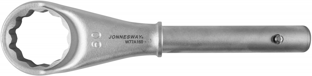Jonnesway W77A160 Ключ накидной усиленный, 60 мм, d29.5/345 мм W77A160