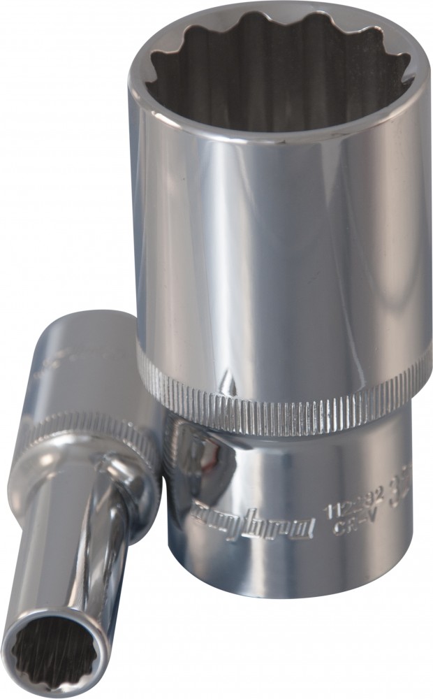 Ombra 112212 Головка торцевая глубокая 12-гранная 1/2"DR, 12 мм 112212