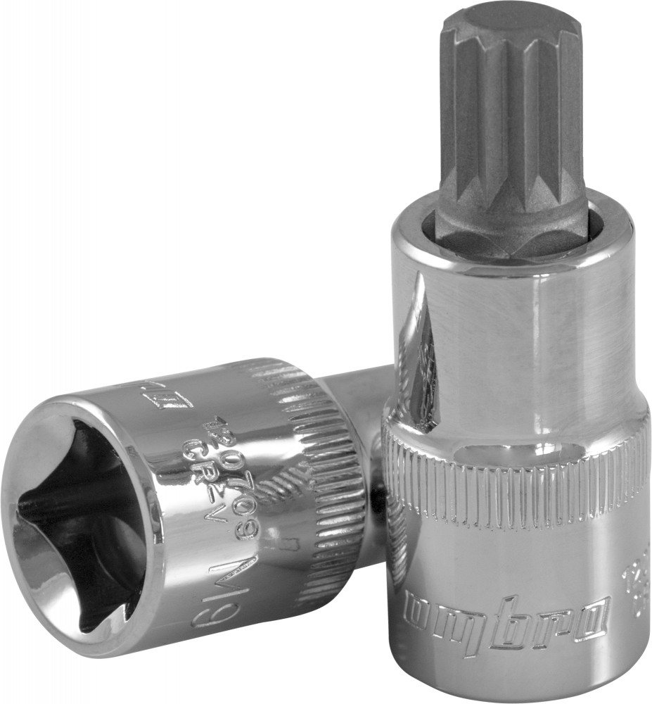 Ombra 120718 Насадка торцевая 1/2"DR с вставкой-битой SPLINE, M18 120718