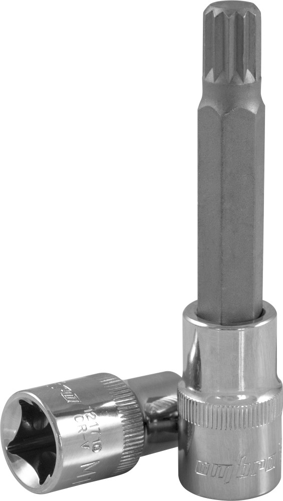 Ombra 121710 Насадка торцевая 1/2"DR с вставкой-битой SPLINE, M10, 100 мм 121710