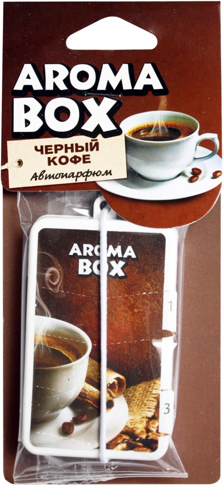 Прочие автотовары B-14 Ароматизатор подвесной Aroma-box Черный кофе B-14