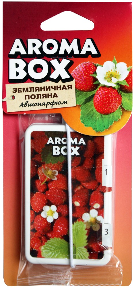 Прочие автотовары B-04 Ароматизатор подвесной Aroma-box Земляничная поляна B-04