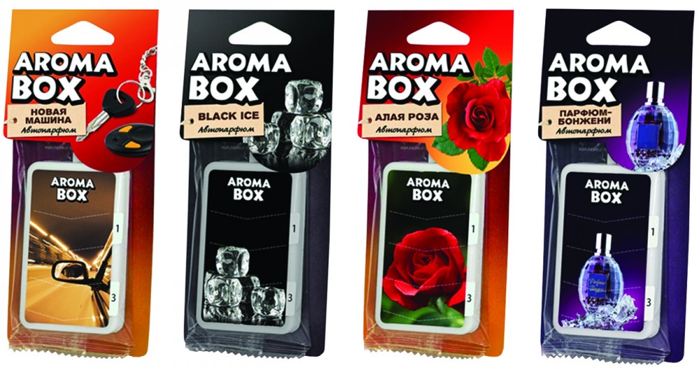 Прочие автотовары Ароматизатор подвесной Aroma-box парфюмированный микс 1534