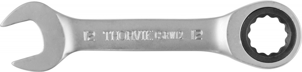 Thorvik CSRW12 Ключ гаечный комбинированный трещоточный короткий, 12 мм CSRW12