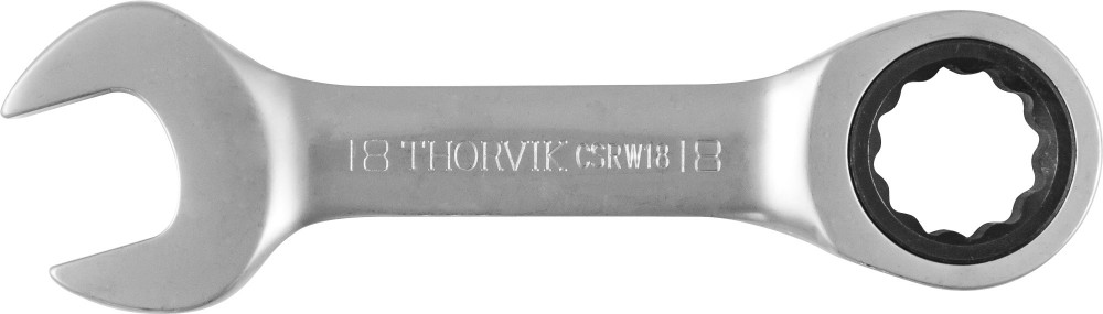 Thorvik CSRW18 Ключ гаечный комбинированный трещоточный короткий, 18 мм CSRW18